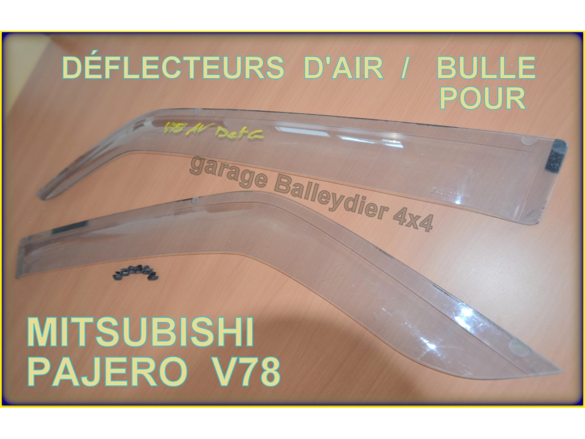 Heko MITSUBISHI PAJERO WAGON 5-portes 2000-2006 Deflecteurs de vent 4-pcs HEKO Bulles 